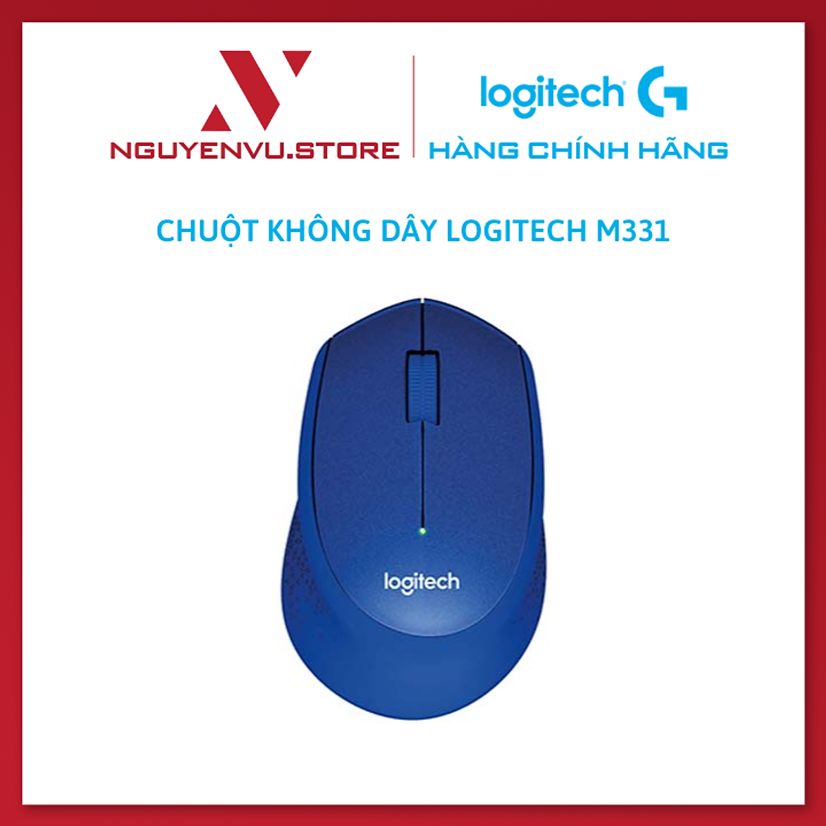 Chuột không dây Logitech M331 Silent - Hàng Chính Hãng