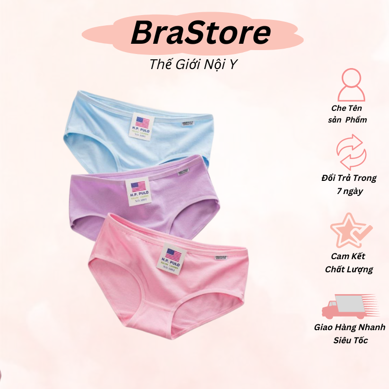 Set 5 Quần Lót Cotton Xuất Mỹ [brastore]