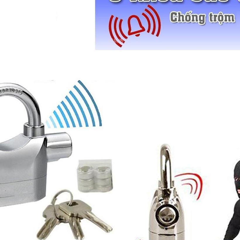 Khóa báo động chống trộm Kinbar CT02 - Khóa Chống Trộm Loại Tốt, Khóa Cửa Nhà,Khóa càng xe máy,Khóa đĩa xe máy - Âm Thanh Lớn, Chạm Vào Là Khóa Vang Báo Động