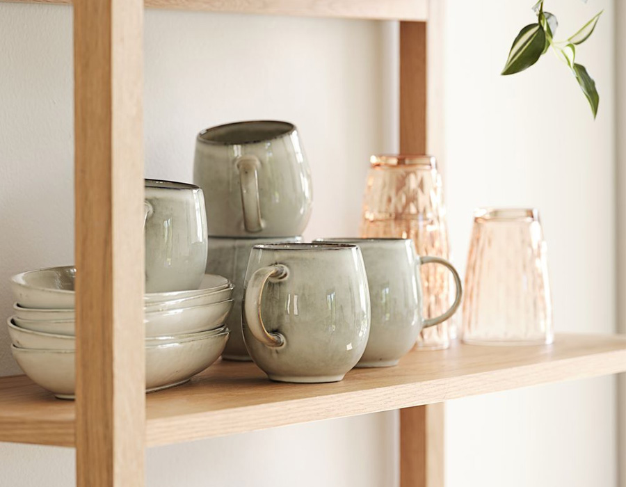 Cốc | JYSK Sverre | gốm | màu be | DK10xC10cm