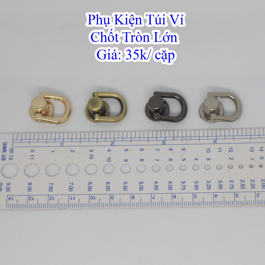 Chốt tròn lớn làm túi xách (35k/cặp)