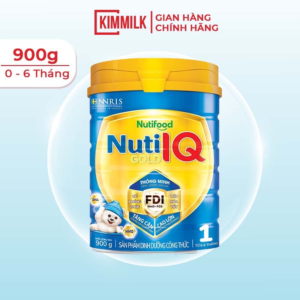 [Hoàn tiền 12%] Sữa Bột Nuti IQ Gold 1 900g