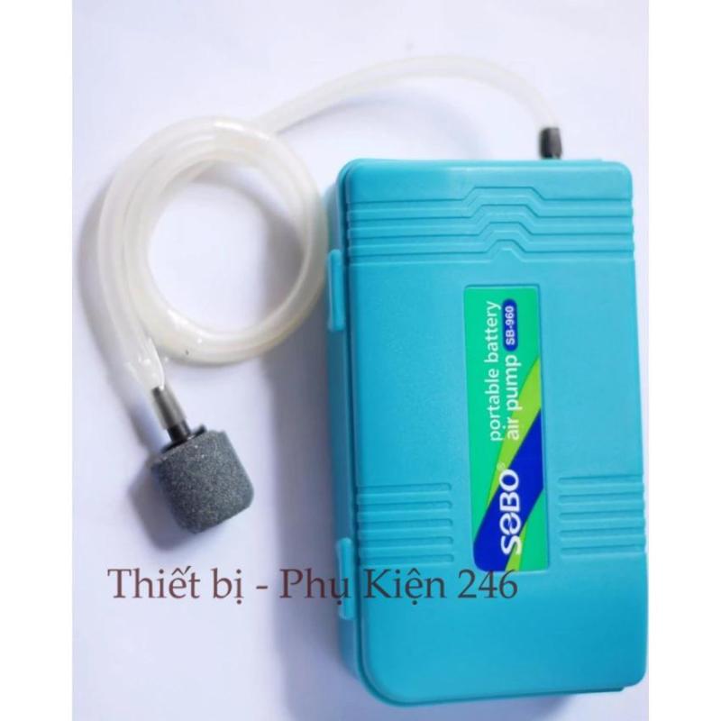 Máy thổi oxy SB 960 dùng pin ( Tặng kèm dây oxi và viên sủi oxi bên trong máy+ pin)