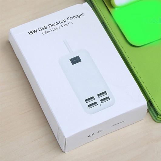 Ổ Cắm USb 15W (4 Cổng Usb)