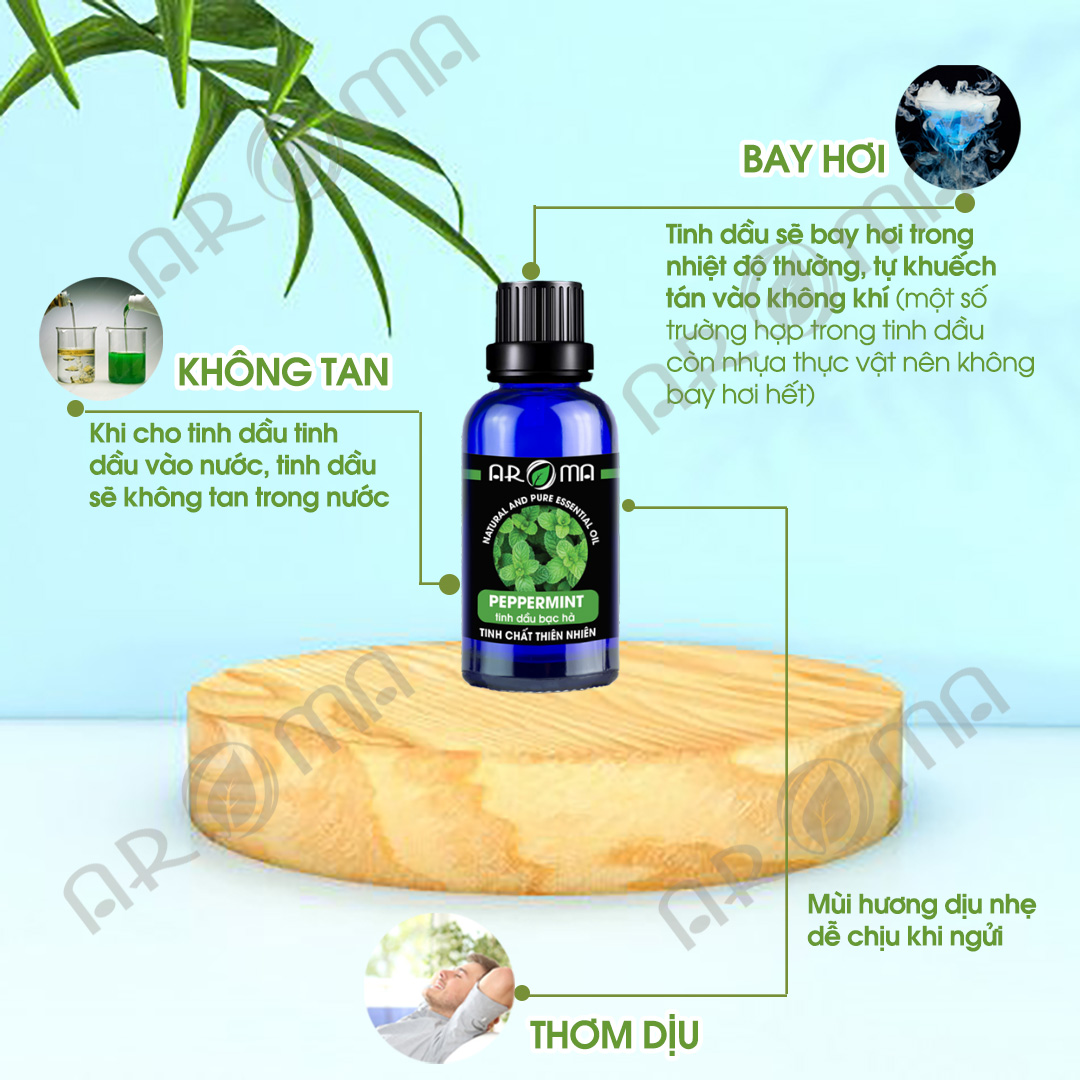 Tinh dầu AROMA Essential Oil 10ml, tinh dầu thơm phòng, khử mùi, thư giãn, thiên nhiên, nguyên chất