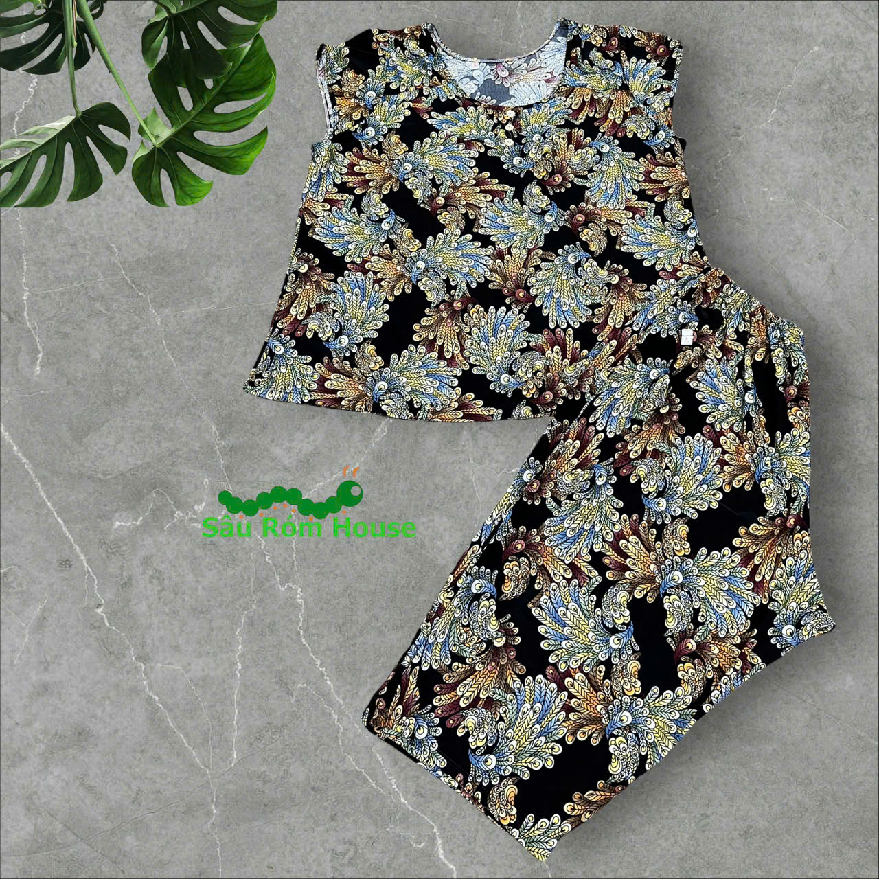 [BIGSIZE 7, 8: 75-100kg] Bộ trung niên thun lạnh quần lửng
