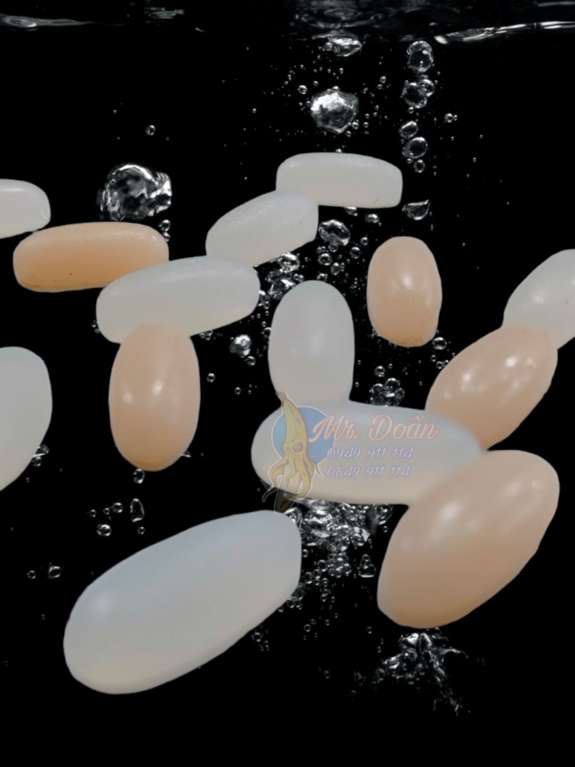 [Giá hủy diệt] [Ảnh thật] Bi Silicone Oval Dài