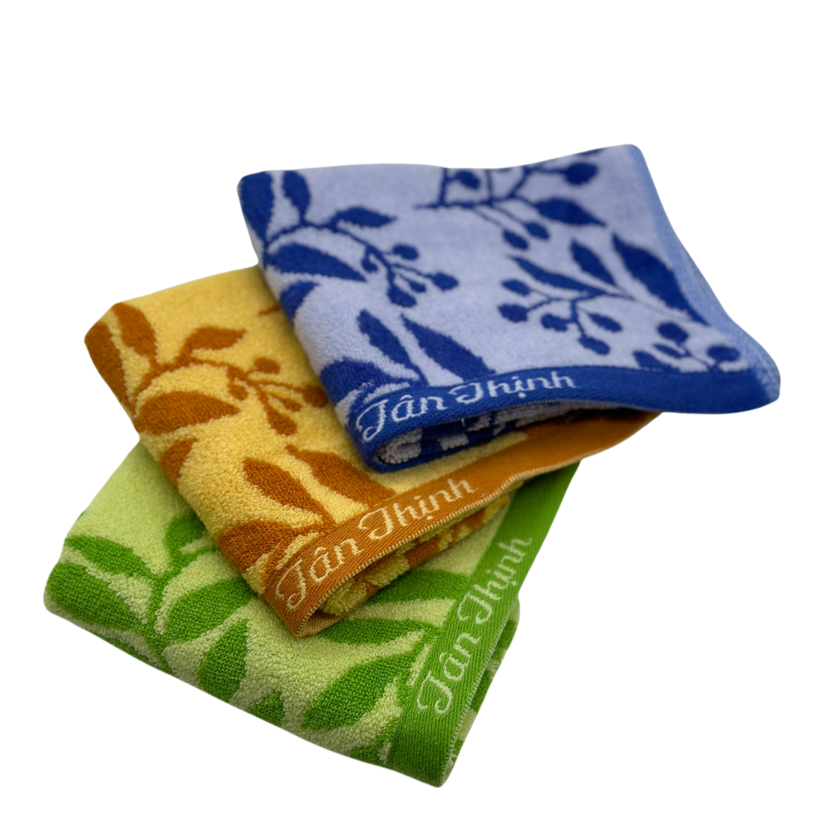 Khăn mặt bông hoa nở cao cấp Tân Thịnh, KT 30 * 50 cm