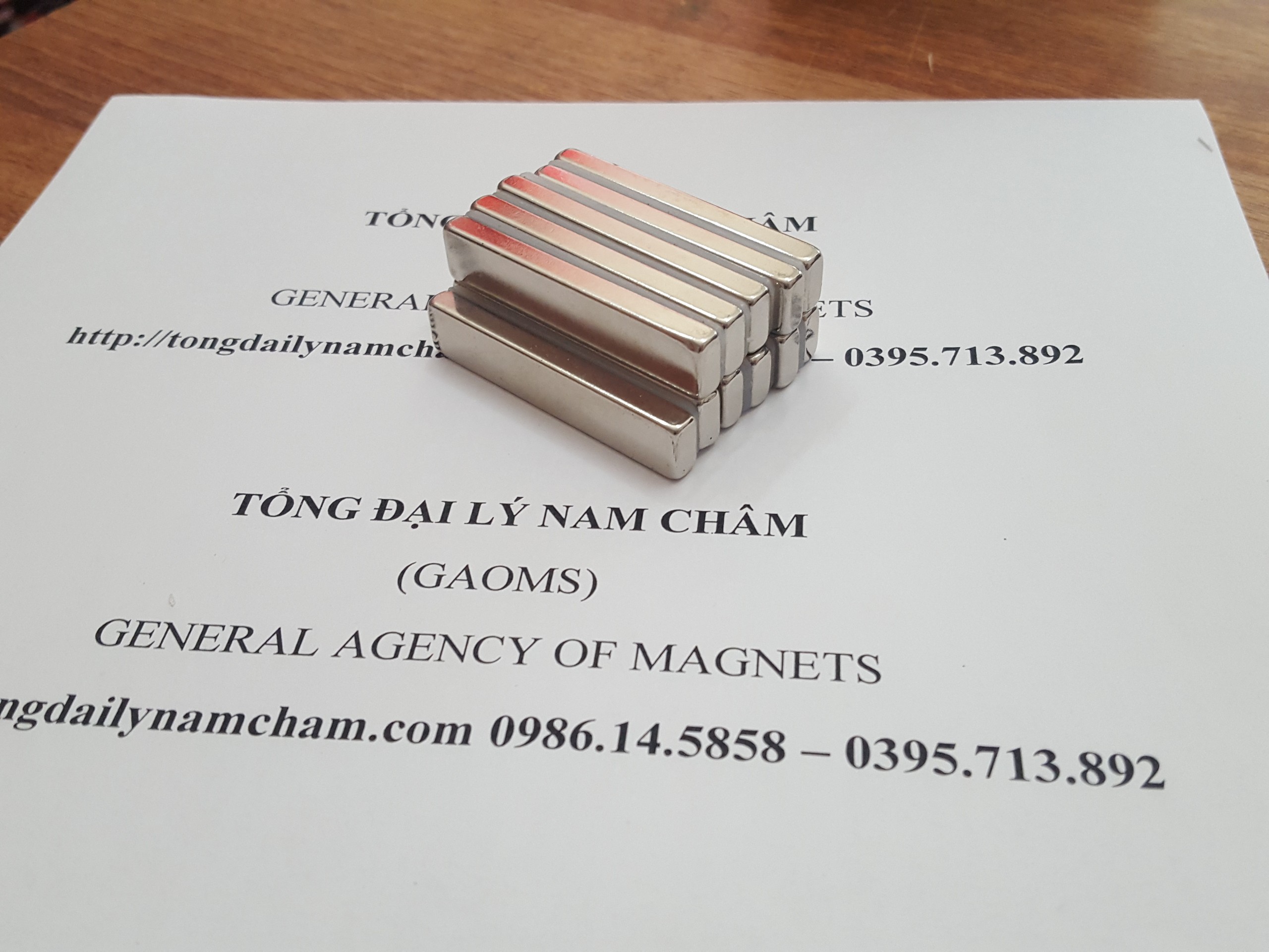 5 viên nam châm 50x10x5mm