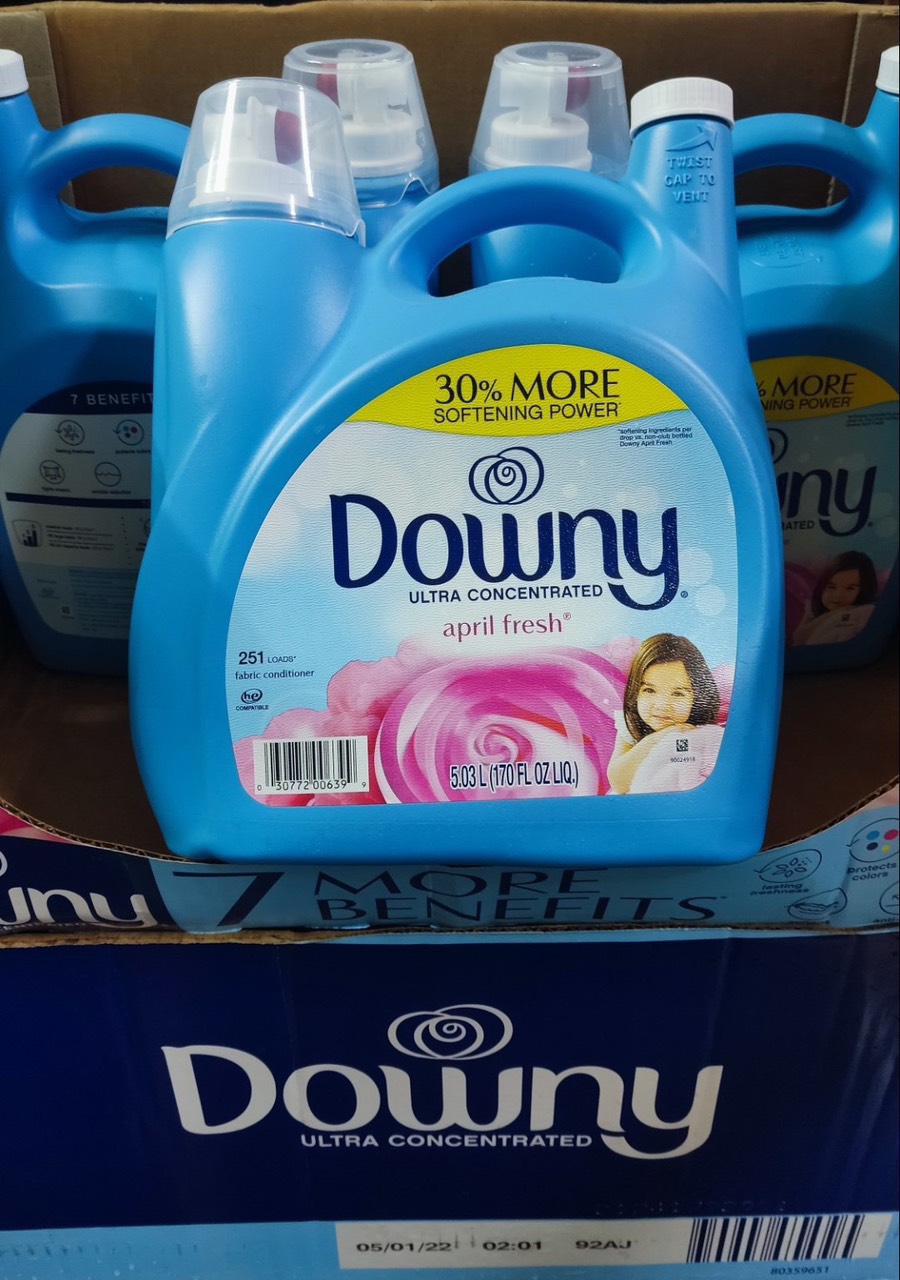 NƯỚC XẢ VẢI DOWNY SOFT APRIL FRESH HÀNG NHẬP KHẨU MỸ CHÍNH HÃNG THƠM LÂU - MỀM VẢI - THÙNG 4.45L