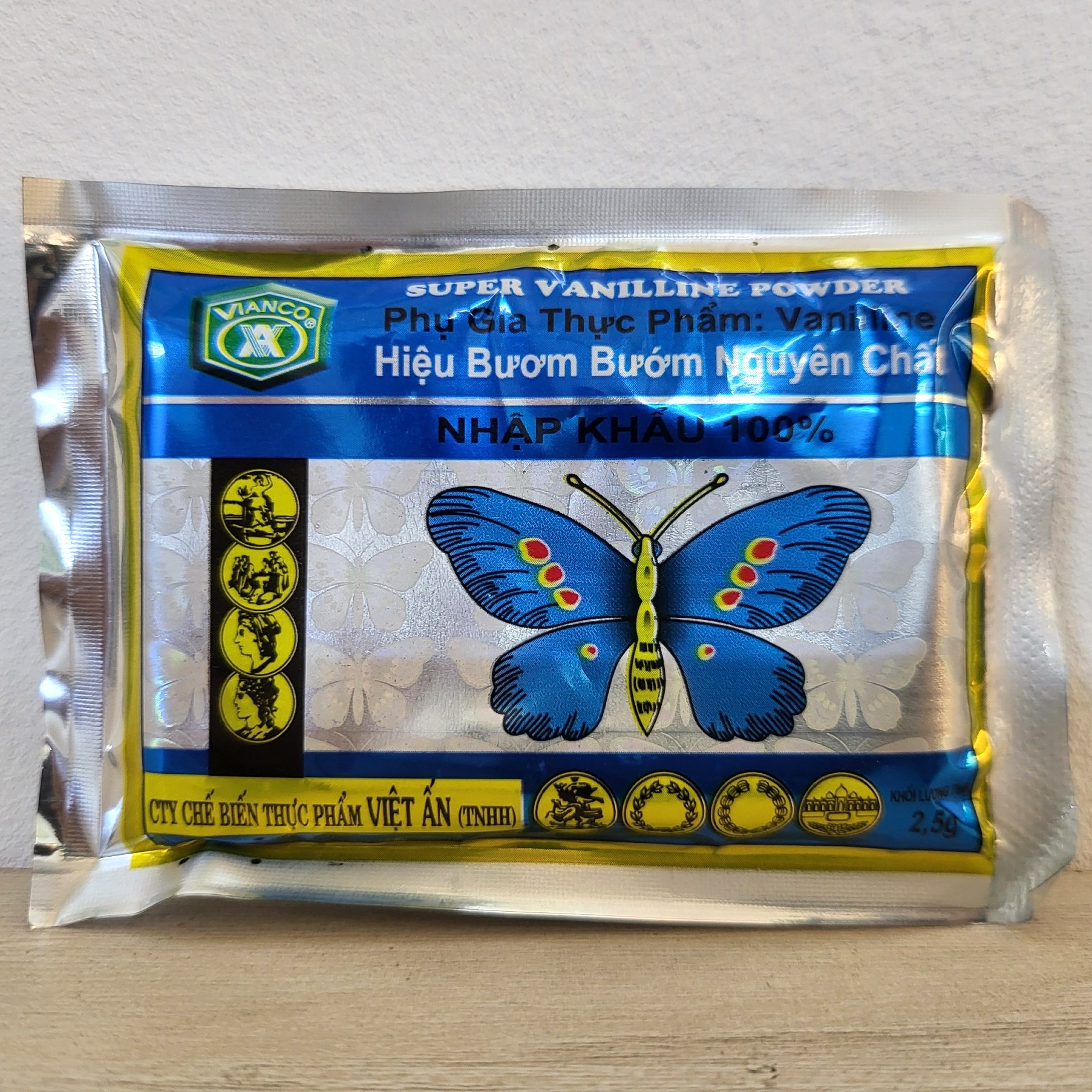 Vianco bột thơm vani bươm bướm super vanilla powder