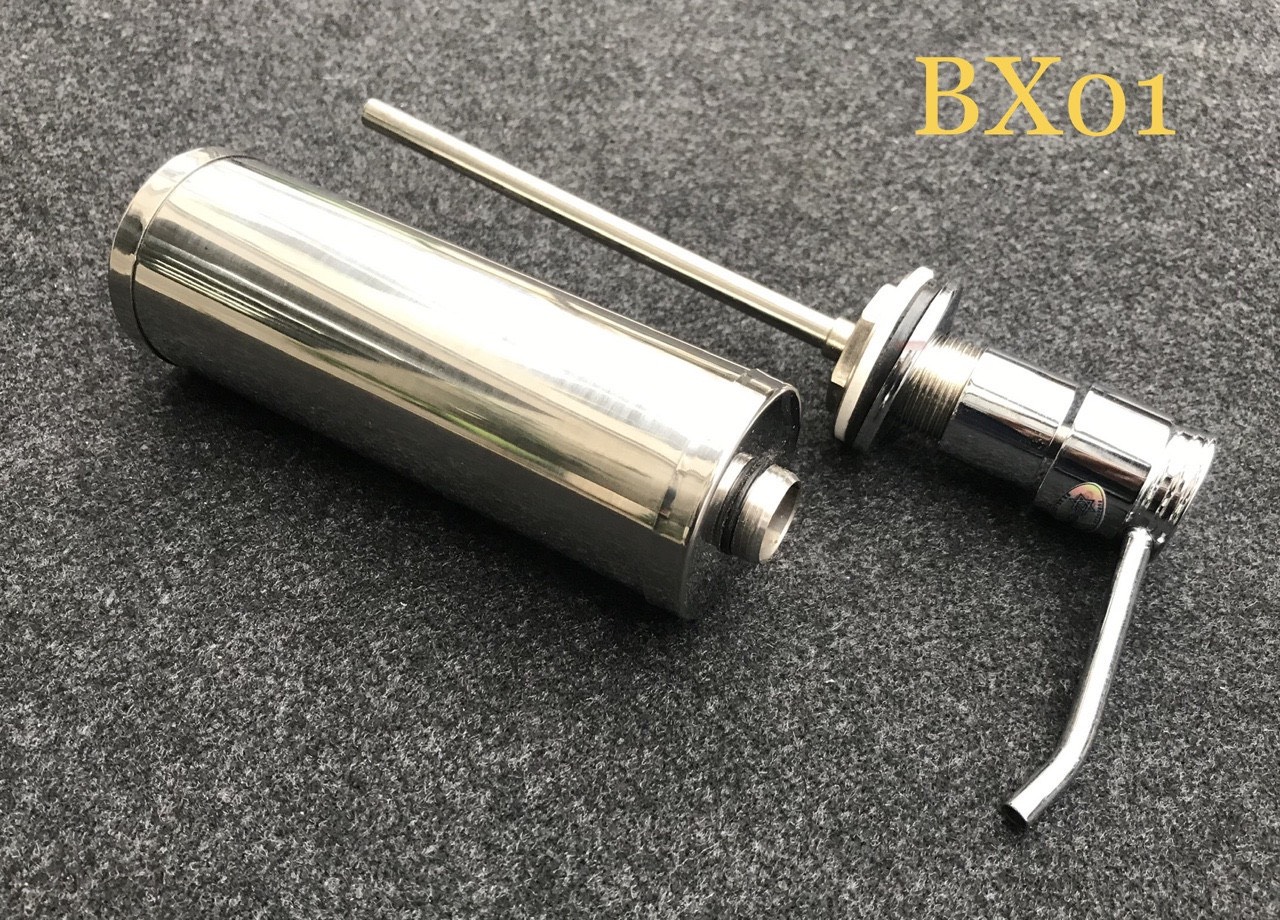 Bình xà phòng đựng nước rửa chén gắn chậu inox 304