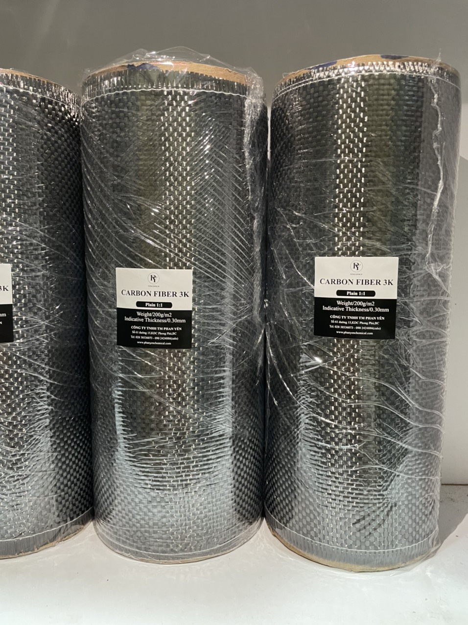 Sợi Carbon,vải carbon [khổ 20cm×100cm][kiểu đan plain 1:1][trang trí xe máy]