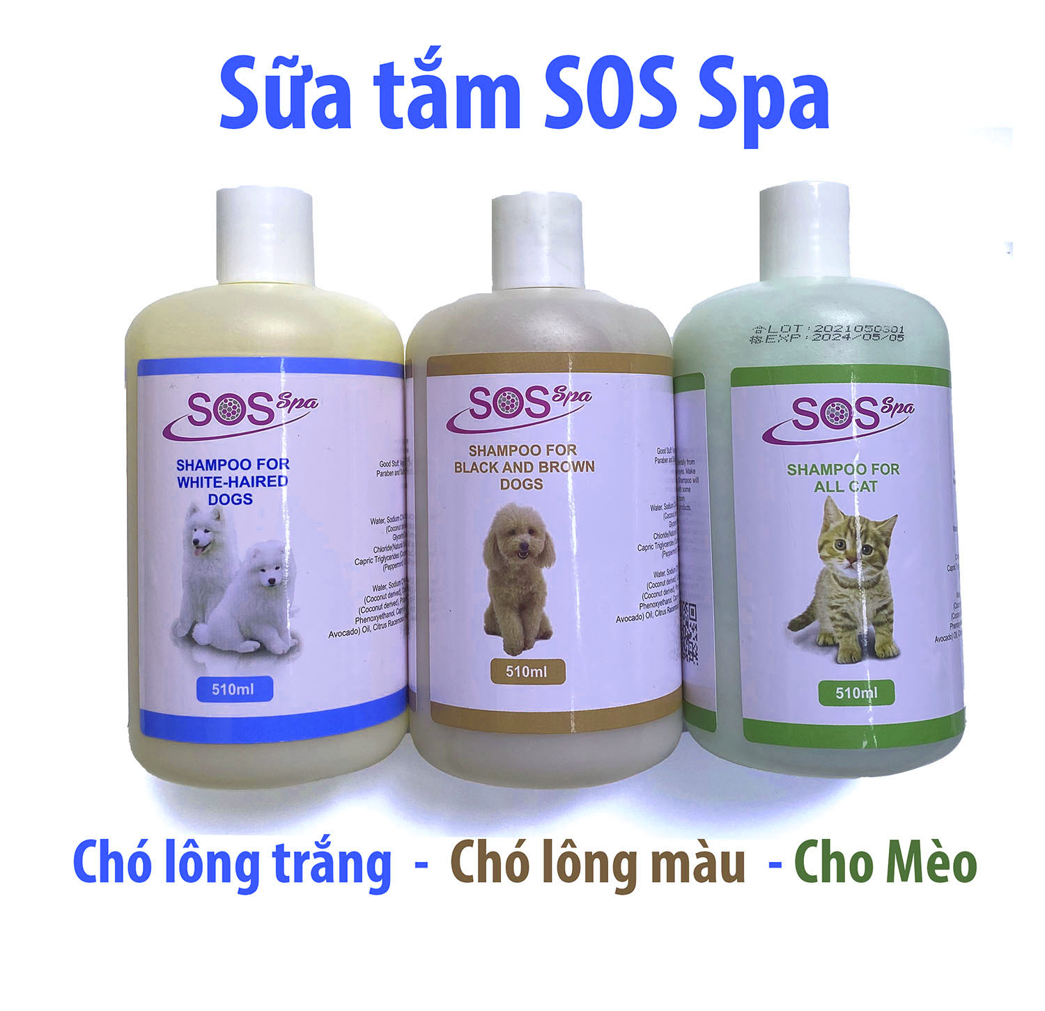 Sữa tắm SOS SPA sữa tắm cho chó mèo