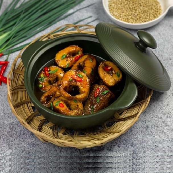 nồi sứ kho cá - nồi sứ