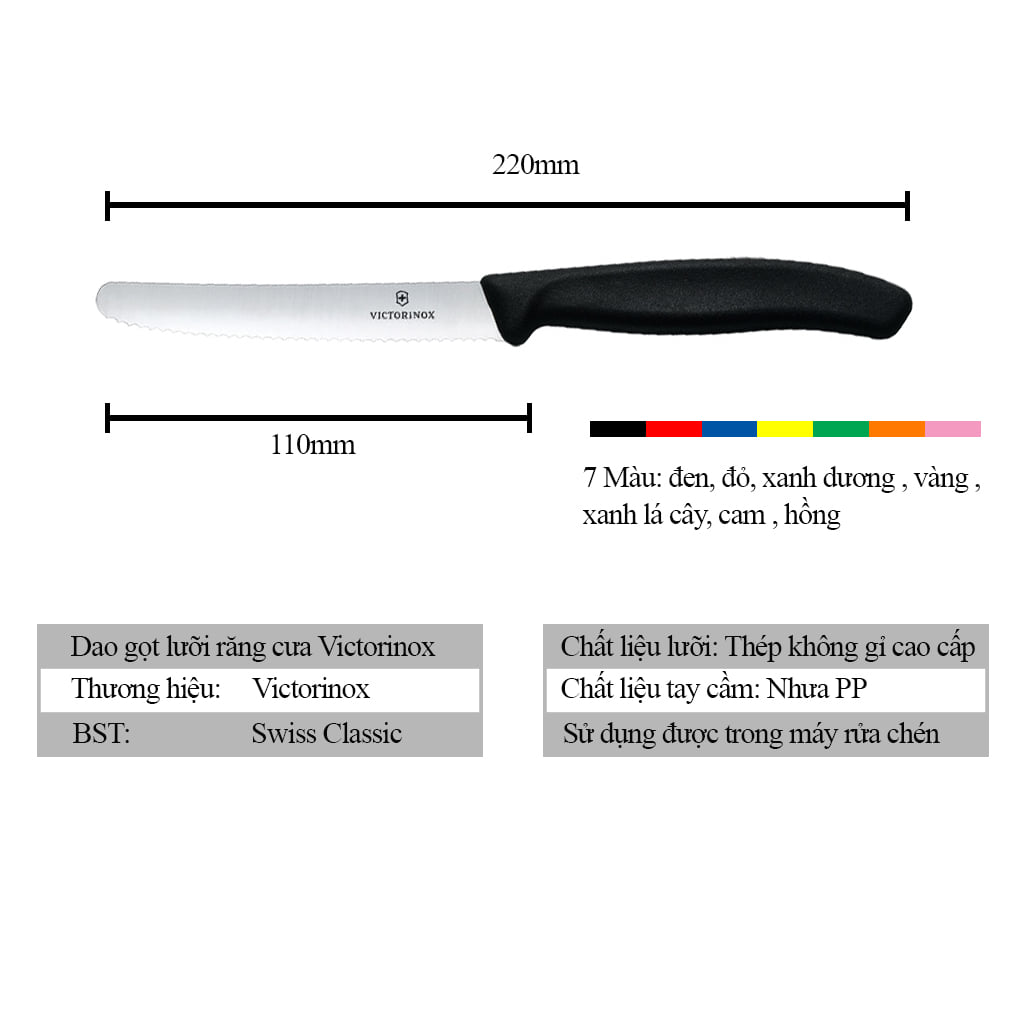 Dao gọt hoa quả VICTORINOX - NHẬP ĐỨC
