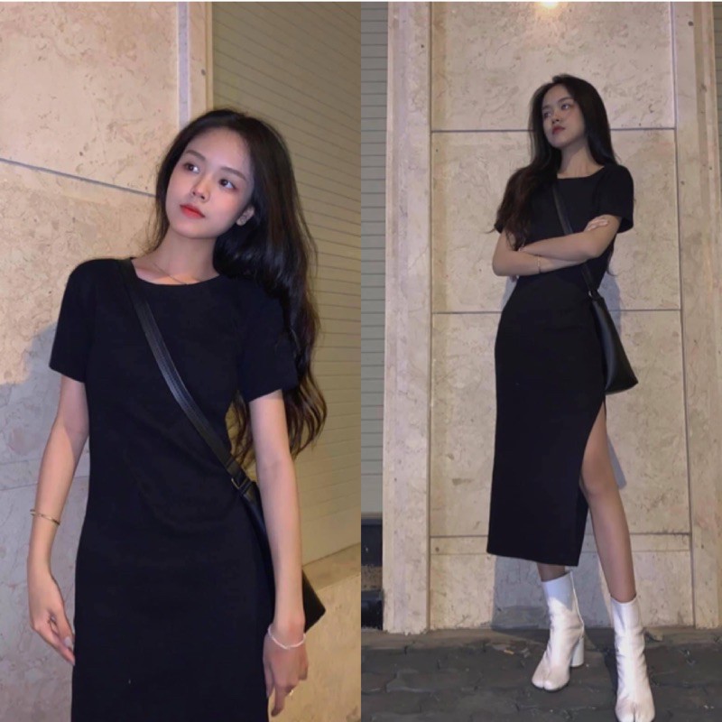 Đầm Ôm Body Xẻ Tà Tôn Dáng D15