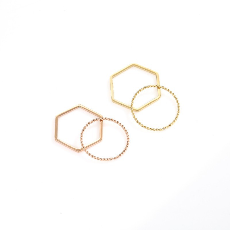 Bộ 2 Chiếc Nhẫn Titan Ko Đen TT 3066