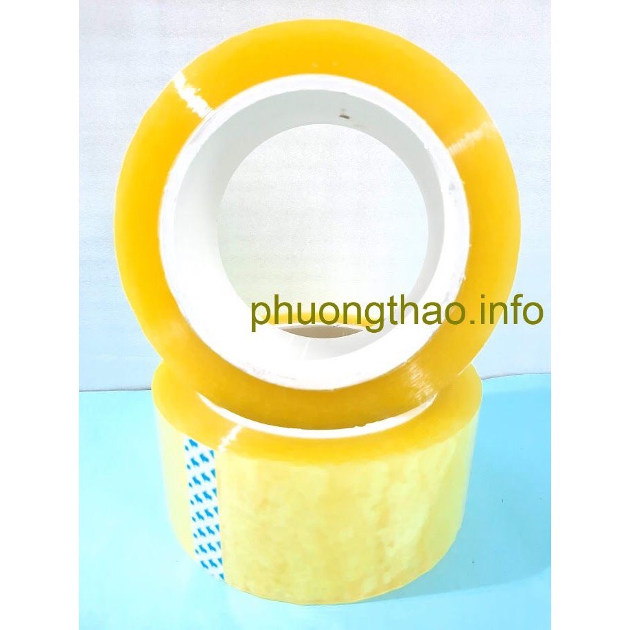 1 Cuộn băng dính đóng hàng, dán thùng siêu dính lõi mỏng.