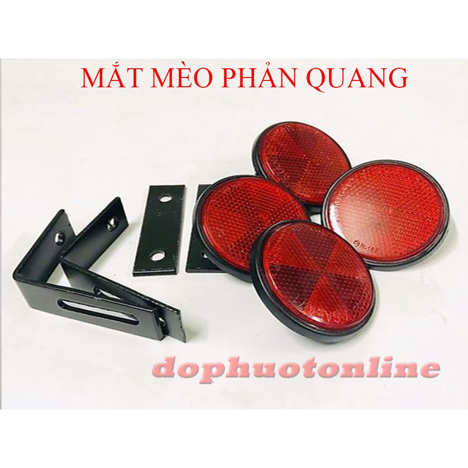 Mắt Mèo Phản Quang - 1 Đôi Tròn + Dài <Dpol>