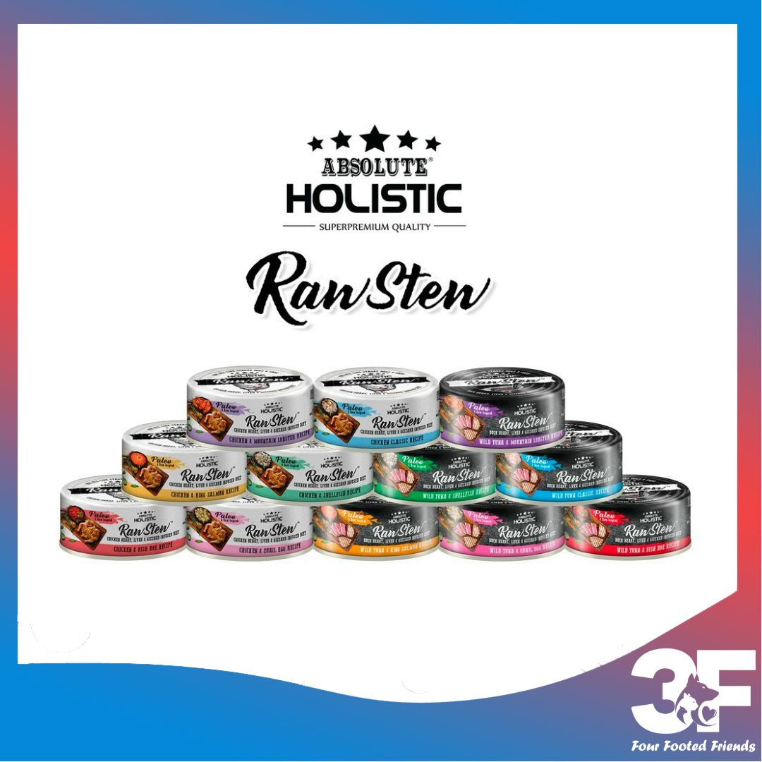 Pate Thức Ăn Ướt Cho Chó/Mèo Absolute Holistic Gà - Raw Stew - Lon 80G