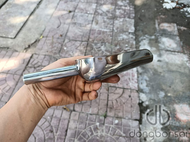Muỗng xúc đất thay chậu chất liệu inox size 12cm