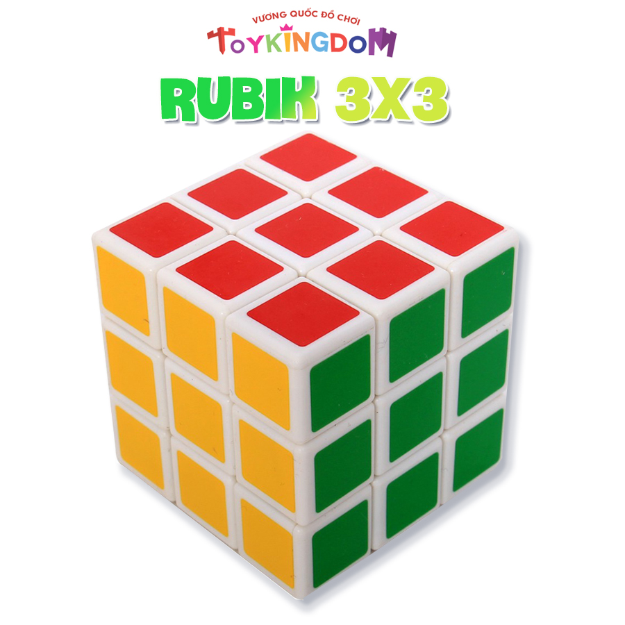 Rubik 3x3 viền trắng - Xoay trơn - Khối Rubik - Đồ chơi Rubik - Khối lập phương - Rèn luện trí não cho bé