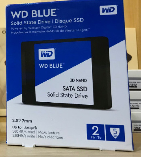 Ổ Cứng SSD 1TB 2TB WD Blue - 3D NAND 2.5 inch SATA 3 - Bảo hành 5 năm