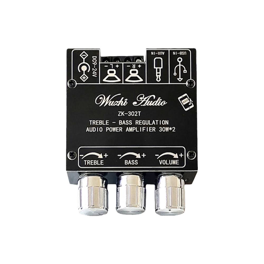 Mạch wuzhi zk-302t khuếch đại âm thanh bluetooth 30w*2 chỉnh âm sắc. mã ampli zk-302t