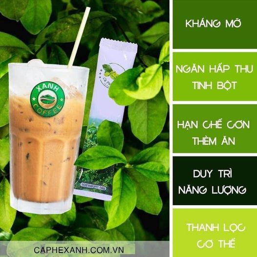 Cà phê xanh giảm cân kháng mỡ