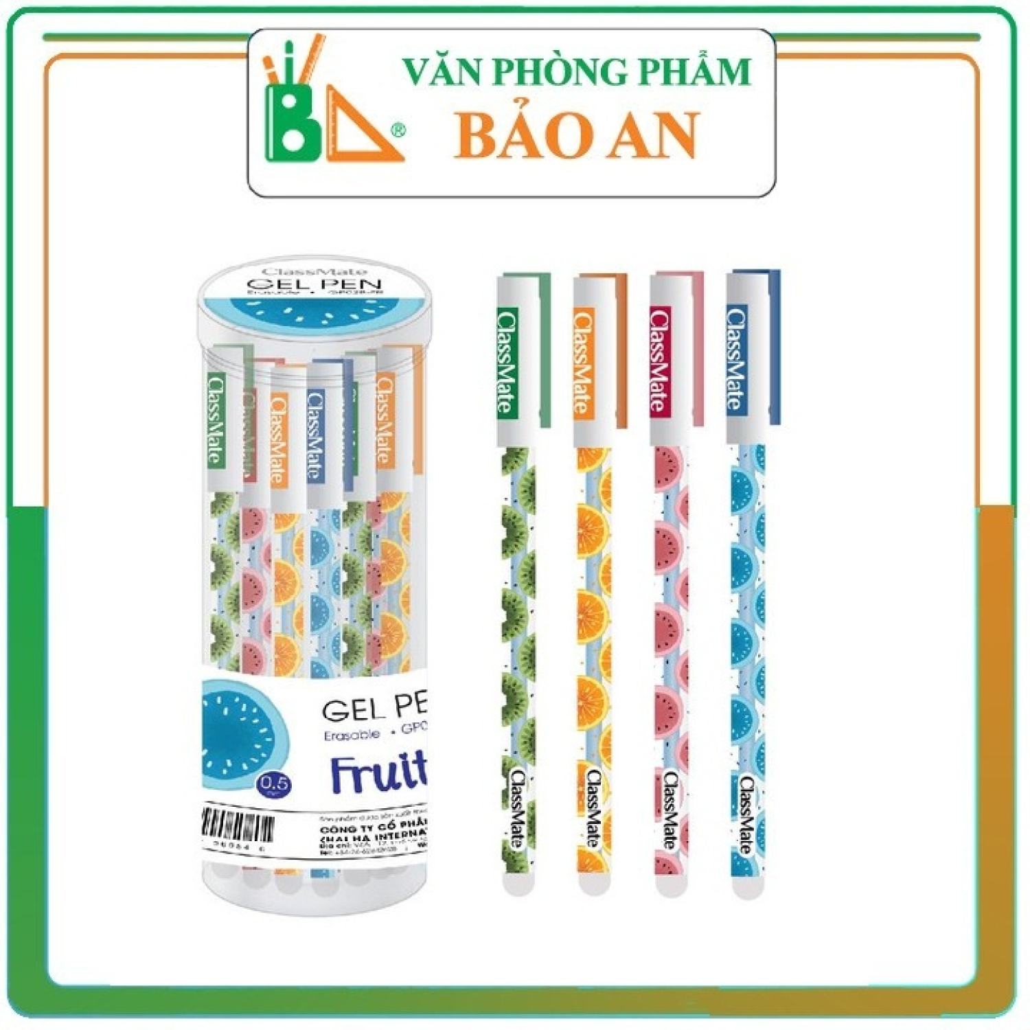 Bút nước xóa được classmate hình hoa quả GP02P-FR 0.5mm