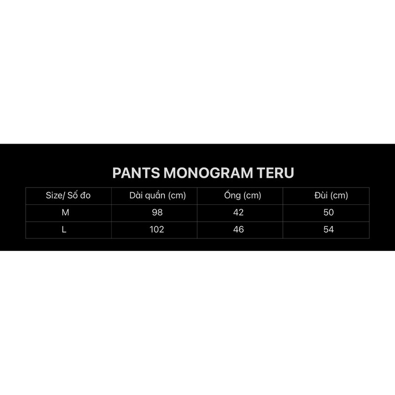 Quần dài nỉ Monoteru REGODS ( REGODS MONOTERU PANTS)