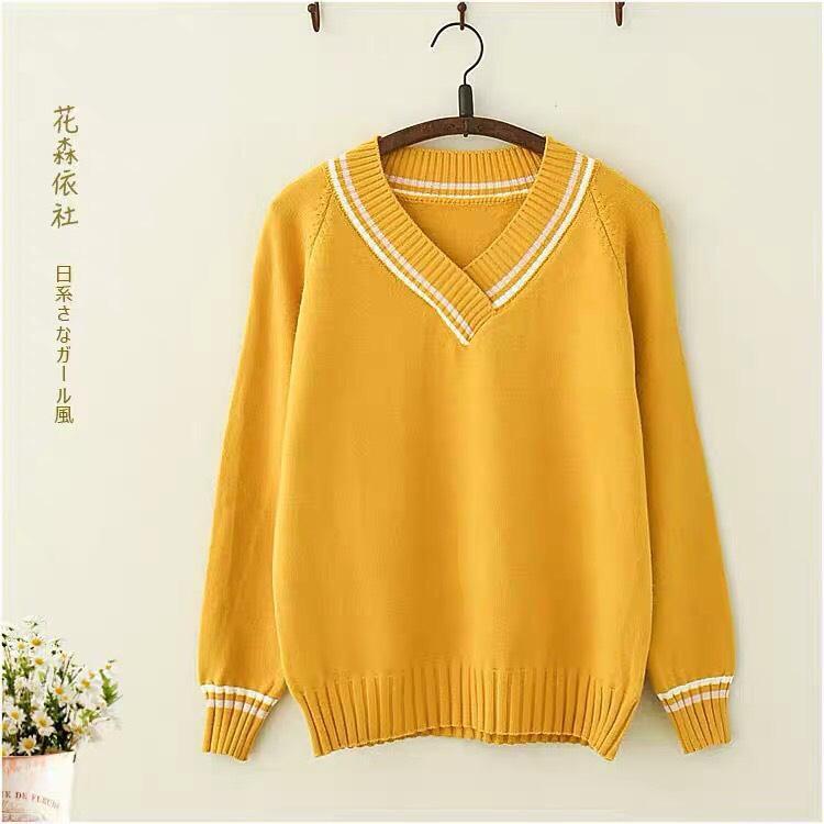Áo len cổ tim viền nữ hàng nhập cao cấp