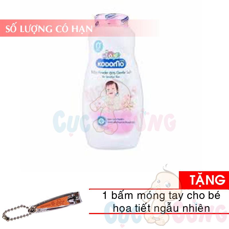 Phấn dưỡng ẩm cho trẻ Kodomo 50g - Gentle Soft (hồng) Tặng 1 cắt móng tay họa tiết ngẫu nhiên - phan duong am cho be