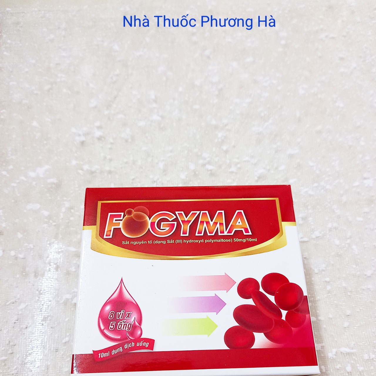 FOGYMA Hộp lớn 8 vỉ x 5 ống. Bổ sung sắt dạng nước