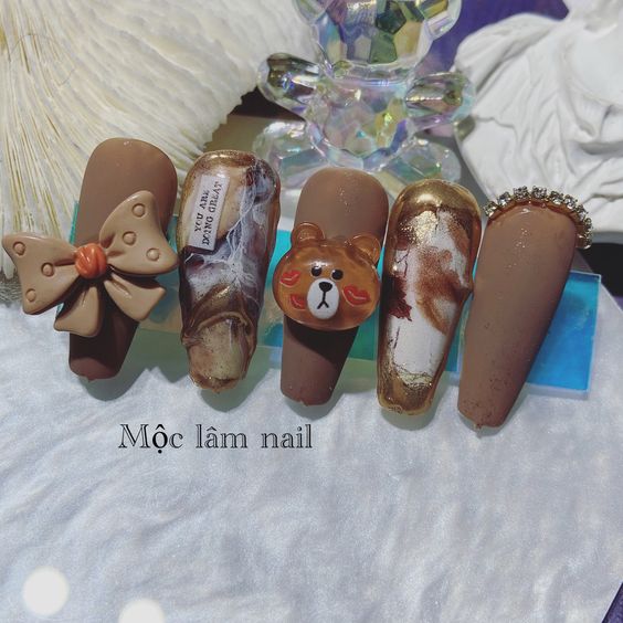 [Ảnh thật] Charm Hoạt Hình Thú Hàn Quốc Trang Trí Móng