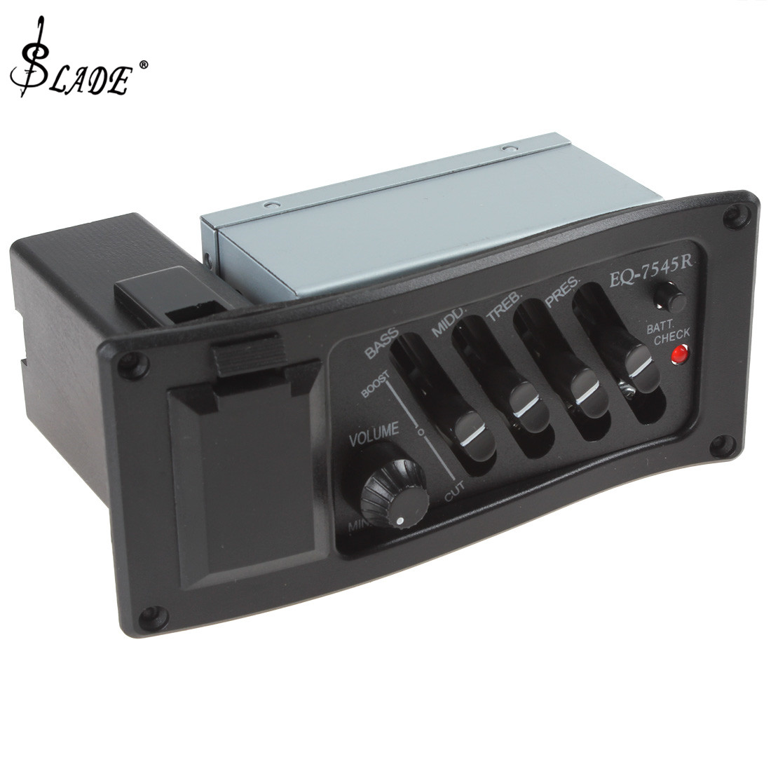 SLADE 4 Band EQ 7545 Piezo Preamp Amplifier Equalizer Tuner for Acoustic Guitar