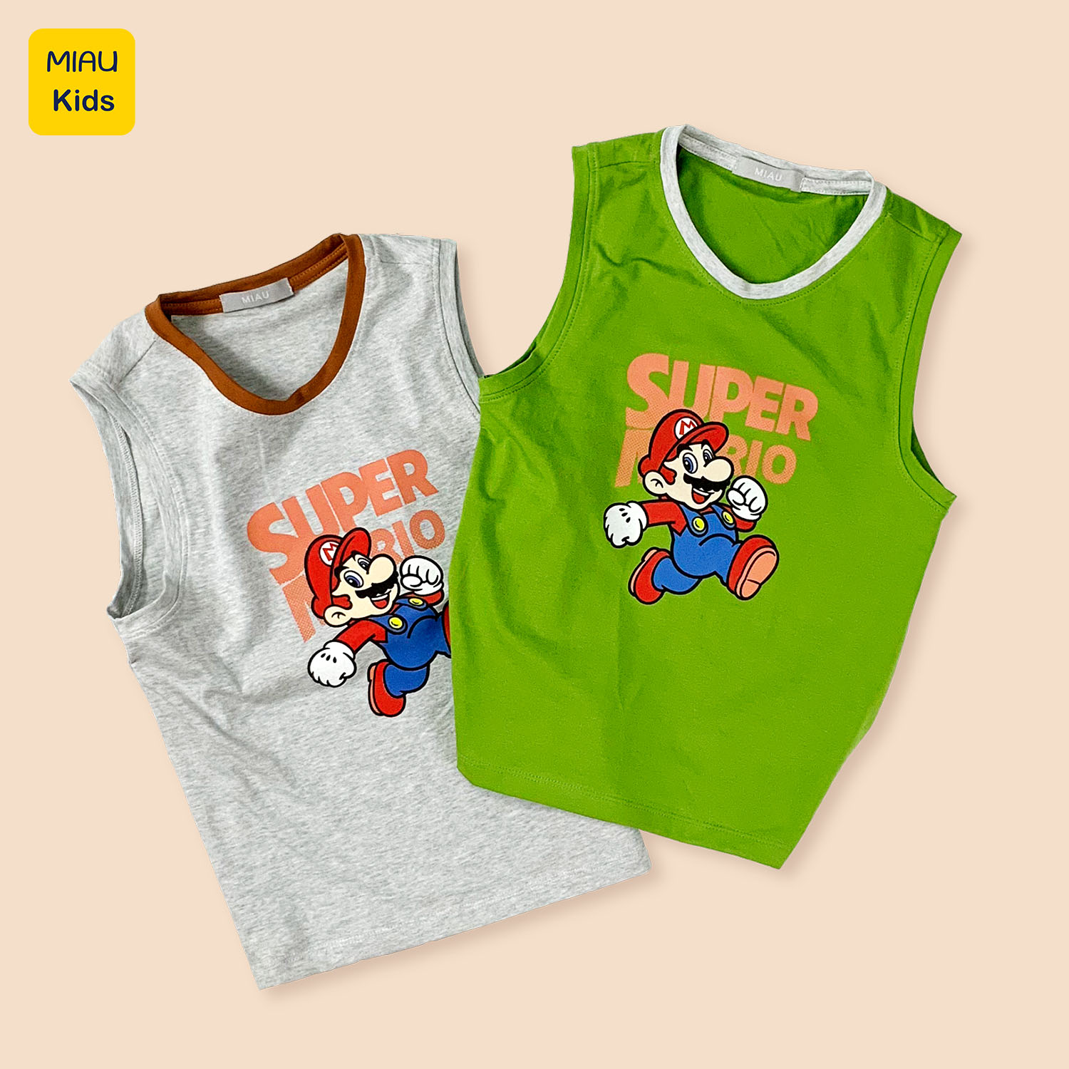 Pullover boys Mario color, pullover cool cotton for baby from 9kg to 55kg