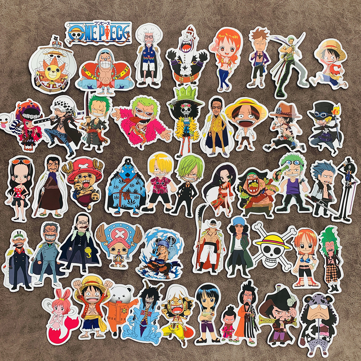 Set 48 Sticker Hình Dán Trang Trí One Piece Siêu Đẹp