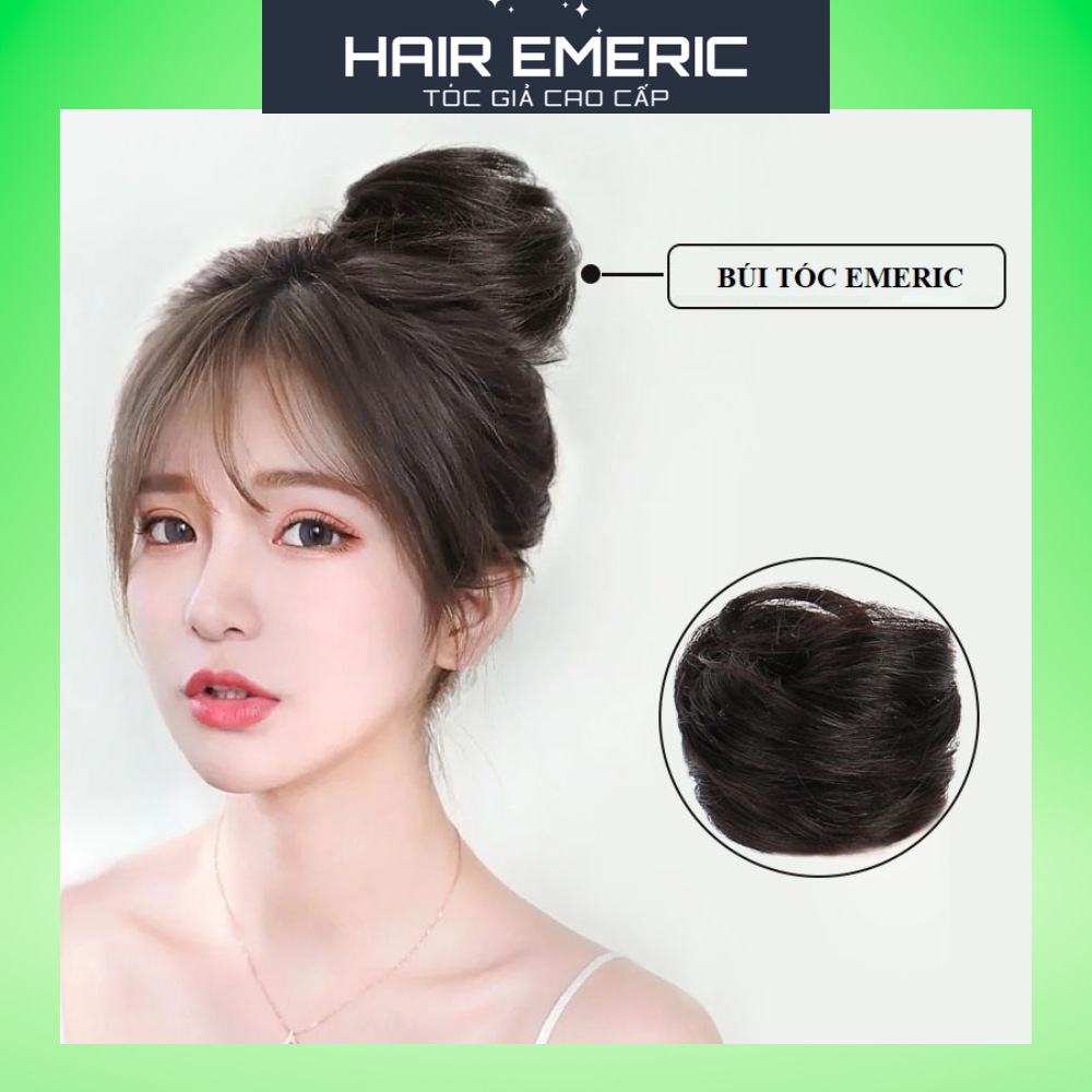 Tóc giả búi tròn thời trang dành cho nữ Emeric