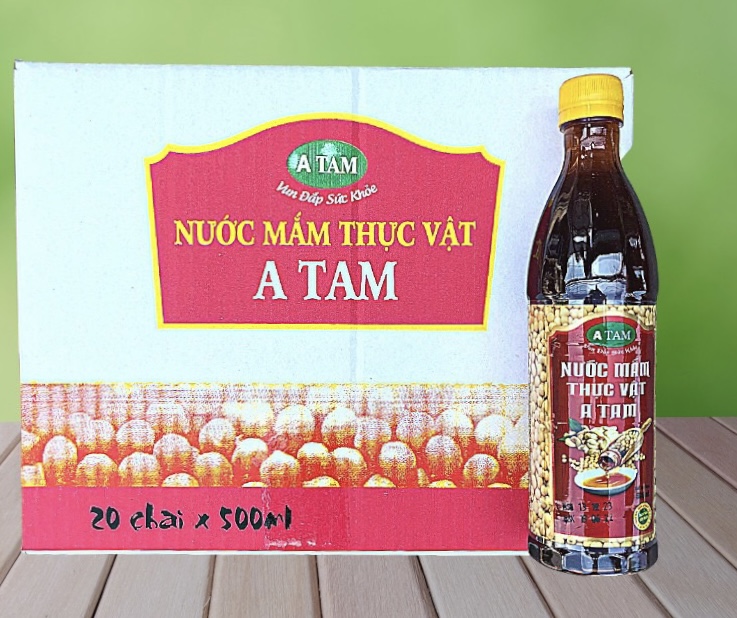 Nước mắm chay A TAM 500ml, nước mắm thực vật