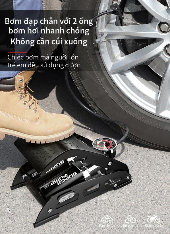 EuroHome - Bơm đạp chân SUPER PUMP