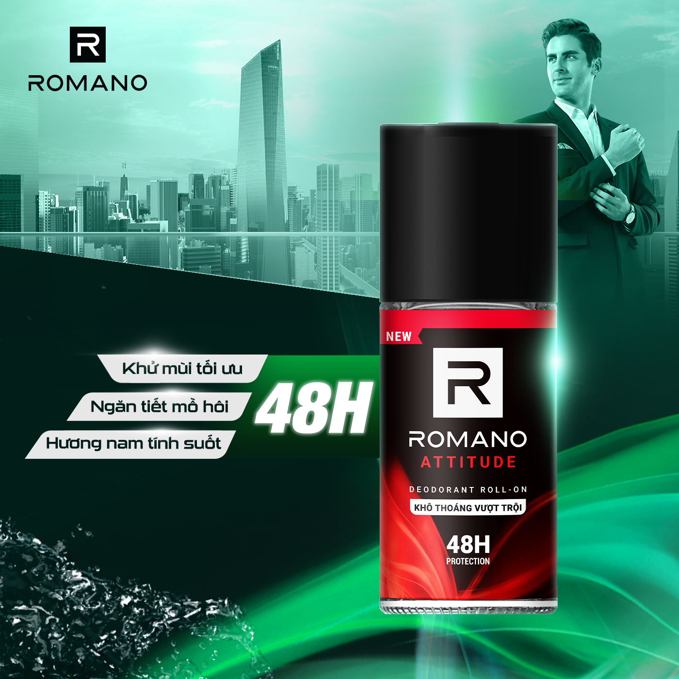 Lăn khử mùi Romano Attitude 50ml