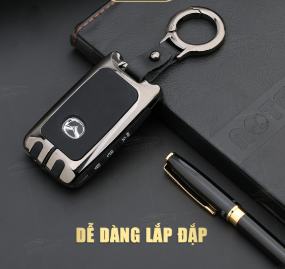 ỐP KHÓA XE MAZDA 3, CX3, CX30 MẪU MỚI NHẤT 2021 ALUMINIUM HỢP KIM HAI LỚP