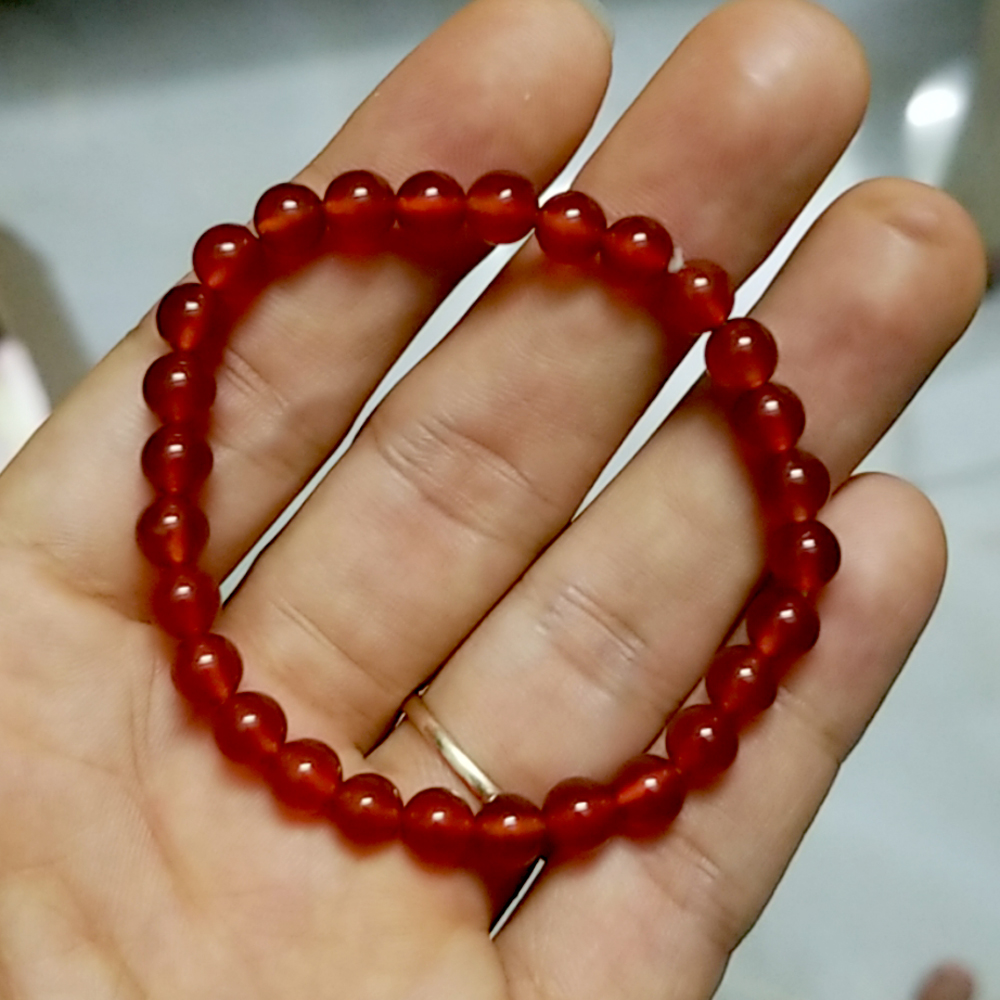 Vòng tay chuỗi đá mã não đỏ-Vòng tay phong thủy