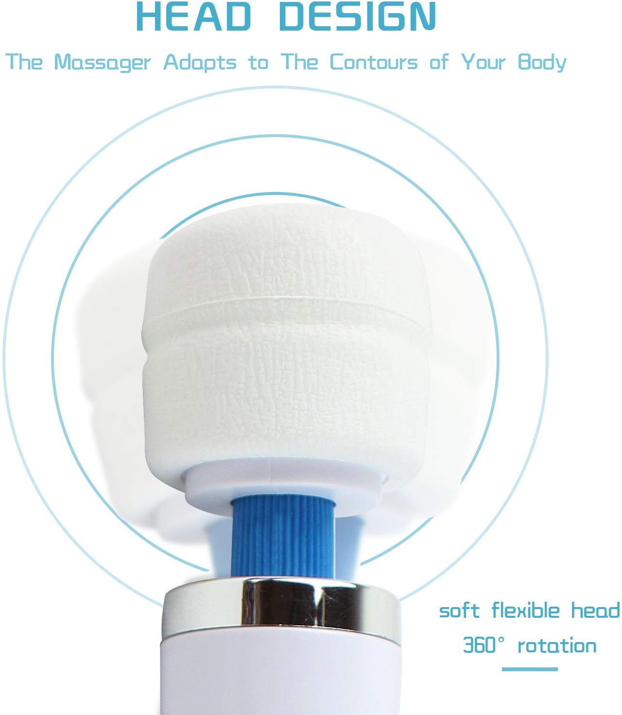 Máy Massage HV280 Cầm Tay -  Magic Wand massager with 10 vibration patterns Powerful Speeds - Mang đến cảm giác thoải mái, dễ chịu khắp toàn thân body