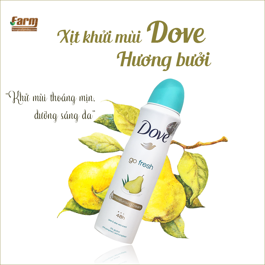 2 Xịt khử mùi Dove nhập khẩu từ Mỹ 150ml