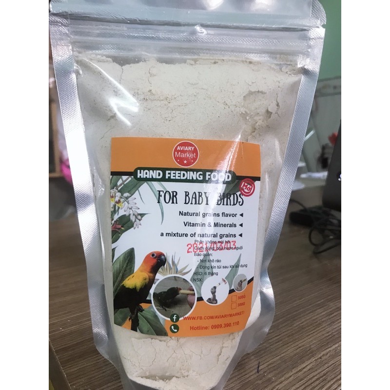 Bột Cho Vẹt Non Bột Nuôi Vẹt Ngực Hồng Con Bột Vẹt Non Cockatiel Bột Nhồng Non Bột Chim Non thức ăn cho chim vẹt non