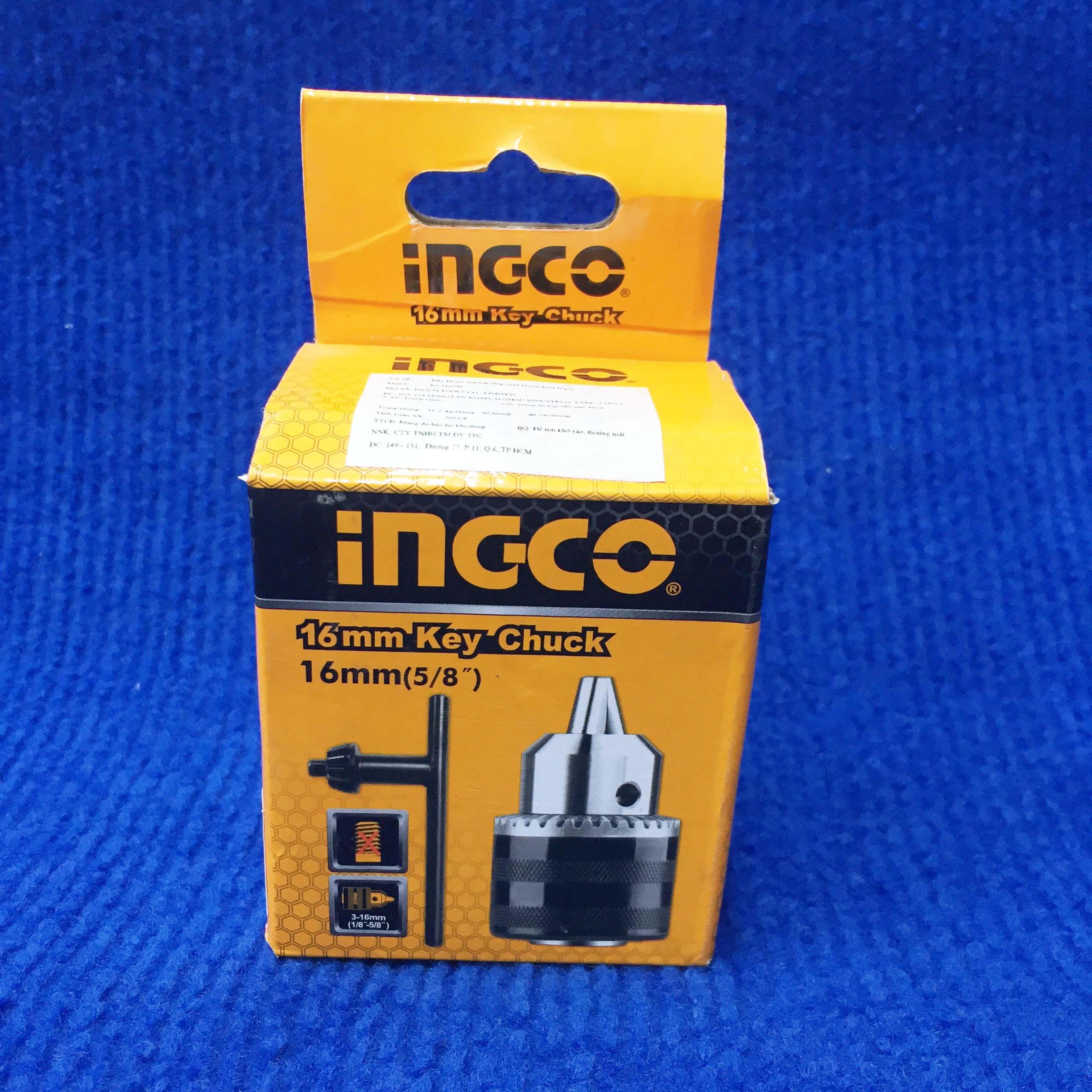 16mm Đầu khoan không răng INGCO KC1602W