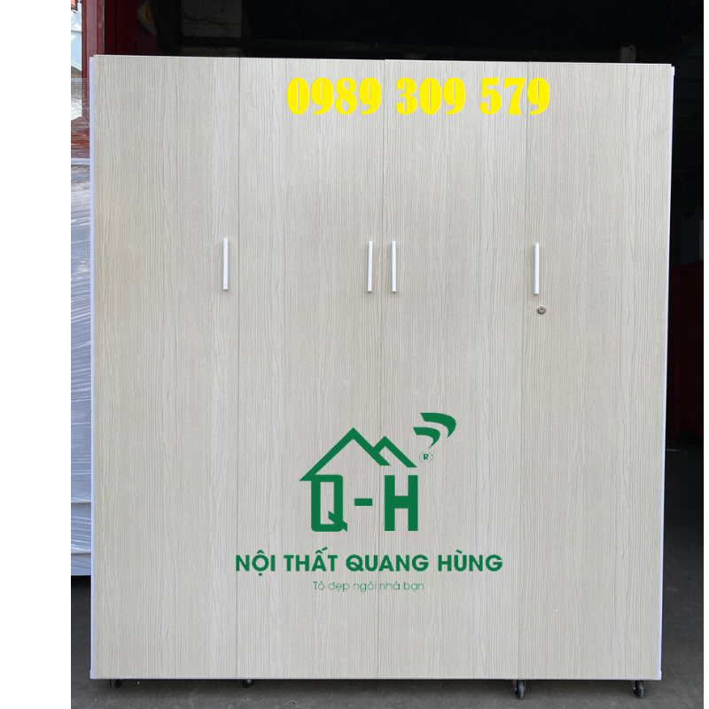 Tủ nhựa đài loan 4 cánh lớn 1m6 x 1m8 cao cấp hcm
